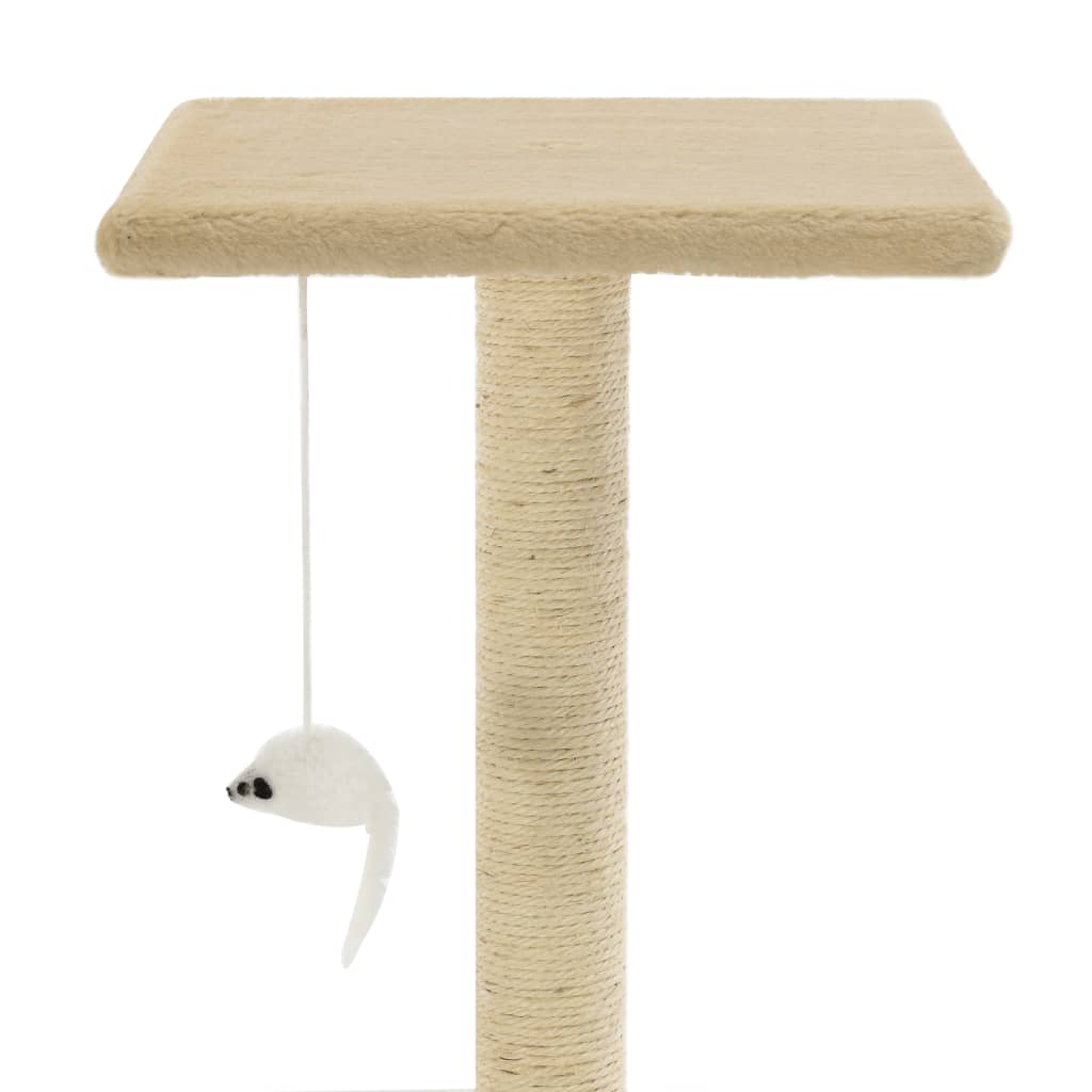 Katzen-Kratzbaum Sisal 95 cm Grau