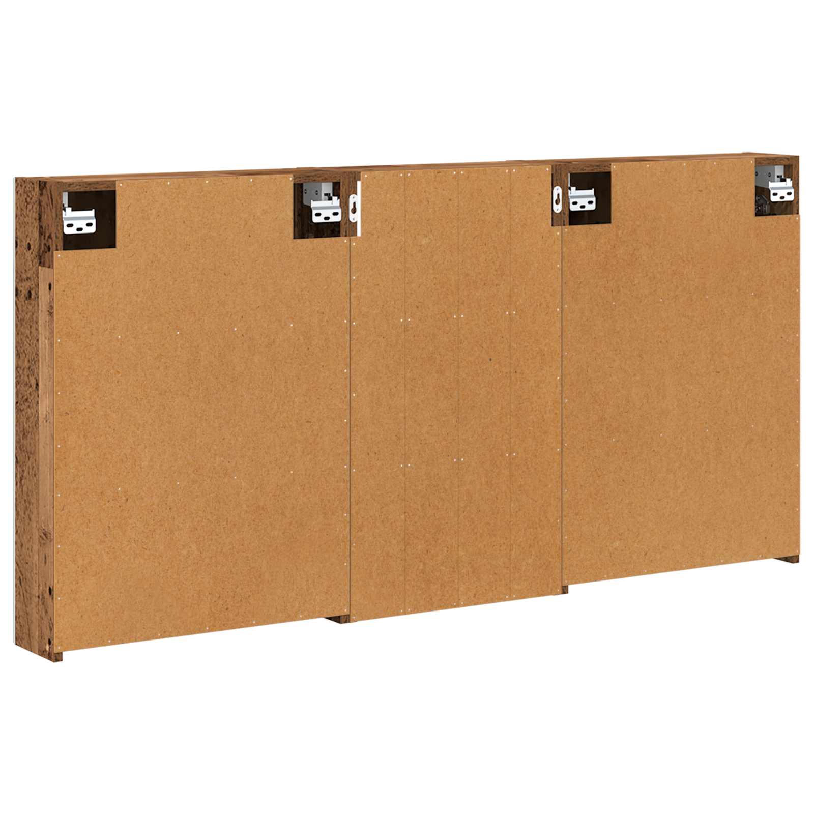Badezimmerschrank-Set 3 pcs 80 x 10,5 x 50 cm Holzwerkstoff