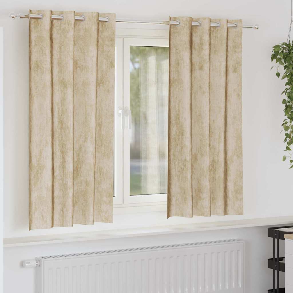 Samtvorhänge mit Vorhängen 2 pcs Weinrot 140 x 140 cm Samt
