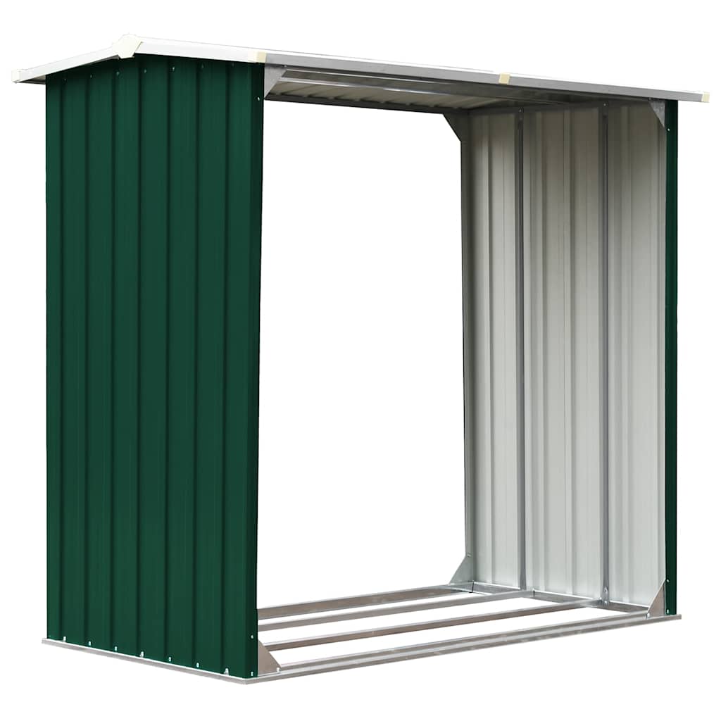 Brennholzlager Verzinkter Stahl 172 x 91 x 154 cm Grau