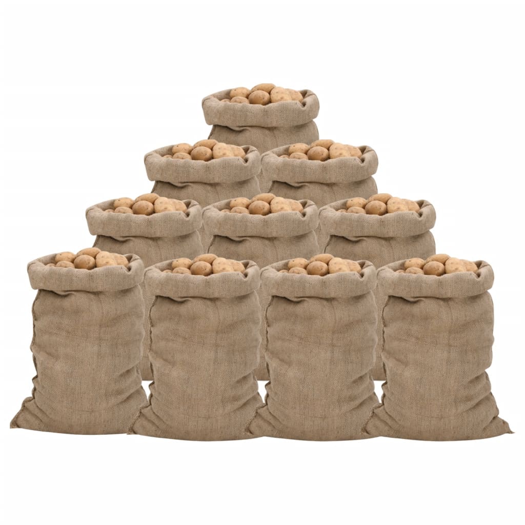 Jutesäcke 5 Stk. 60x105 cm 100% Jute 340 g/m²