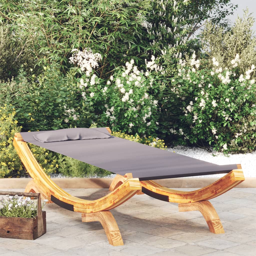 Sonnenliege 165x188,5x46 cm Bugholz Massiv Creme