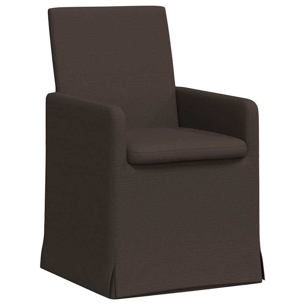 Esszimmerstühle 2 pcs Hellgrau 57 x 67 x 95 cm Leinen