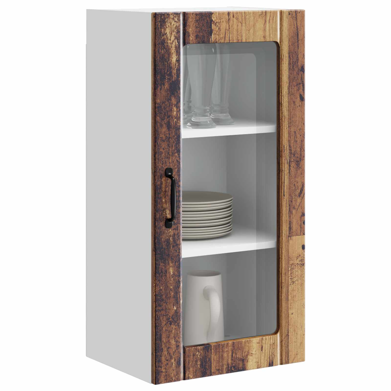 Herdumbauschränke 2 Stk. Porto Weiß Holzwerkstoff