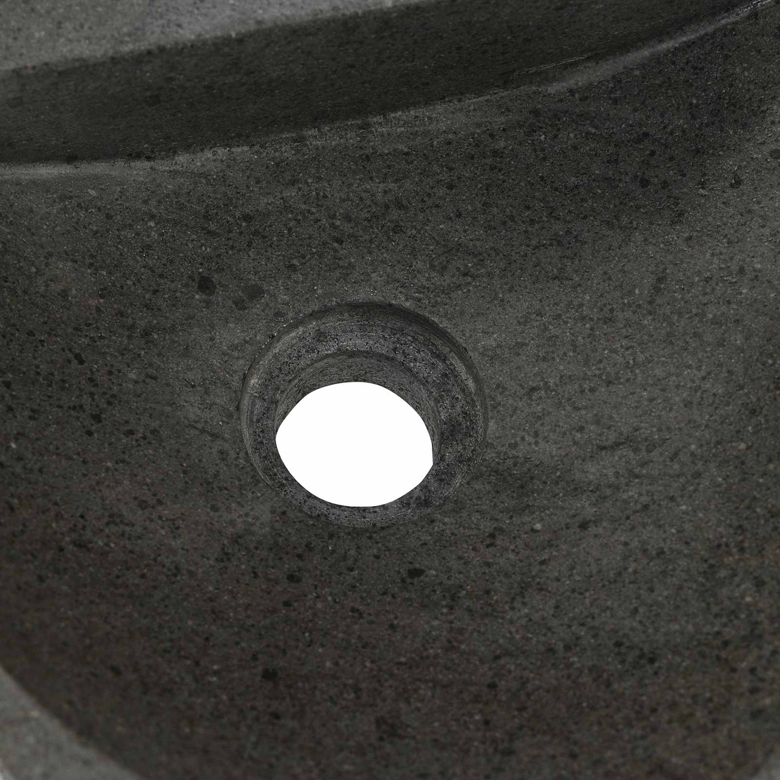 Wandmontiertes Waschbecken Grau 37 x 30 x 12 cm Flussstein