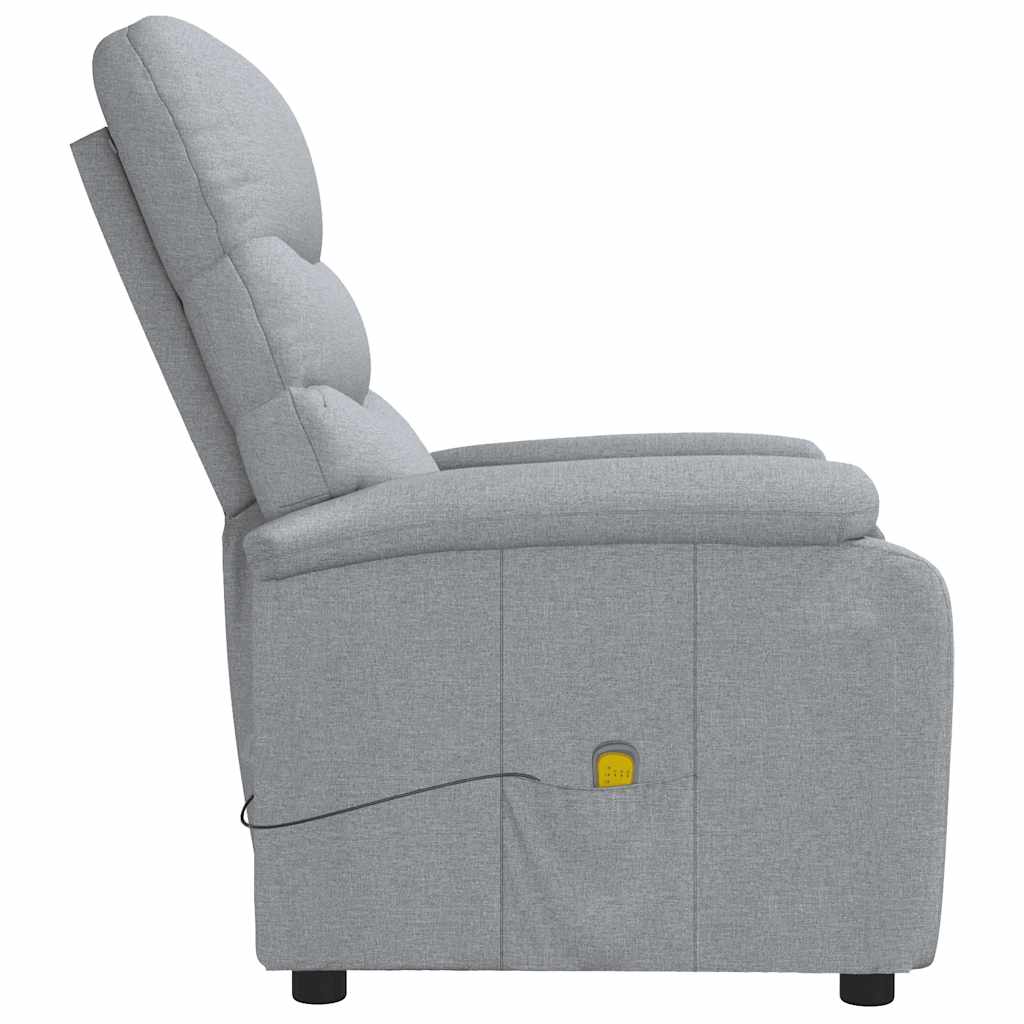 Massagesessel Dunkelgrau Stoff