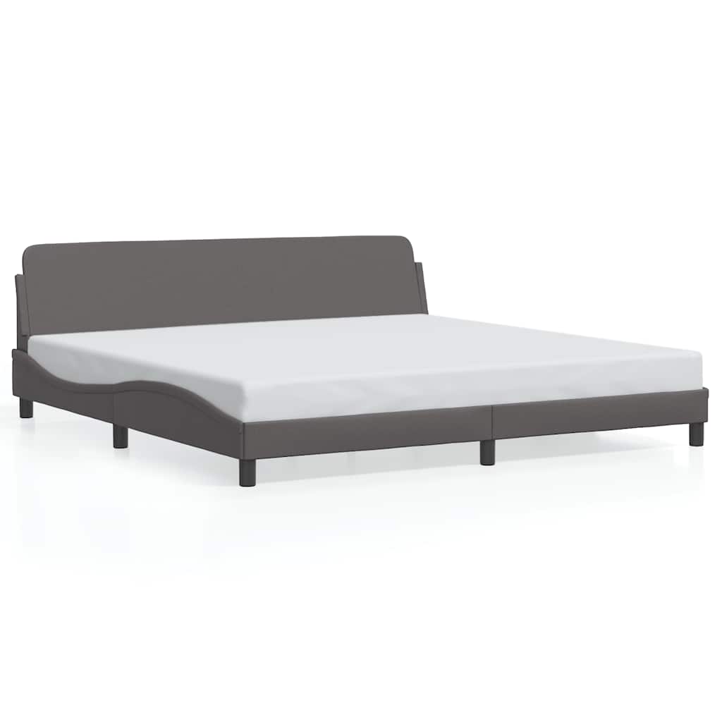 Bettgestell "Dover" Schwarz 80x200 cm Kunstleder