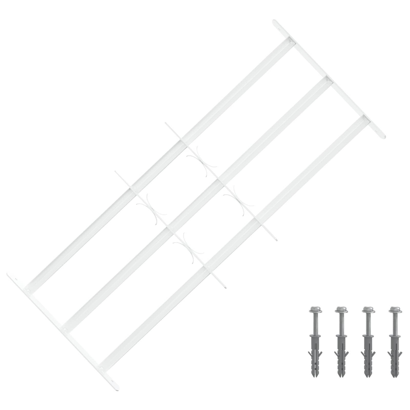 Sicherheitsgitter für Fenster mit 2 Querstangen 43-74 cm