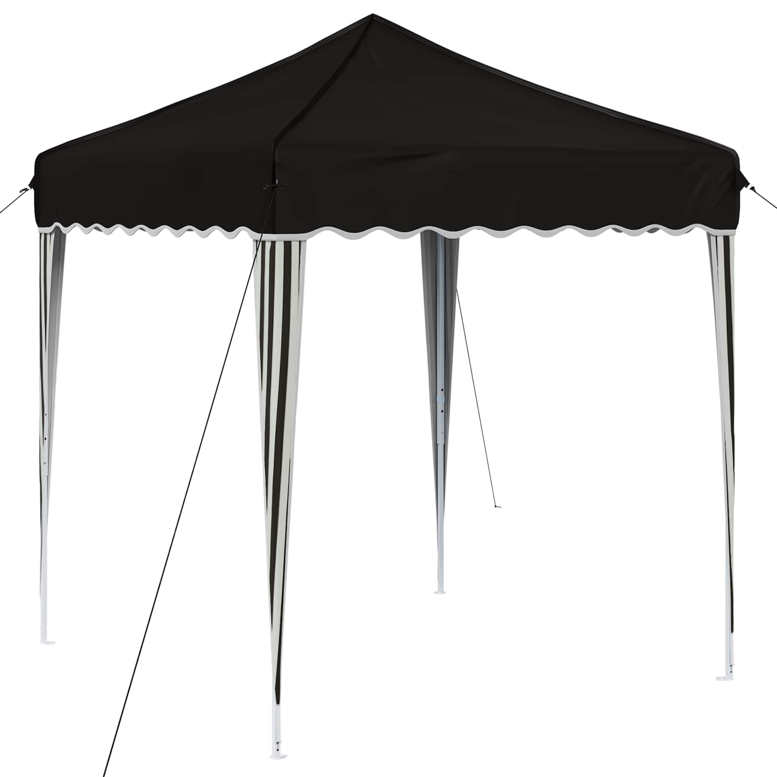 Pop-up Partyzelt 195 x 195 x 245 cm Creme Oxford-Stoff