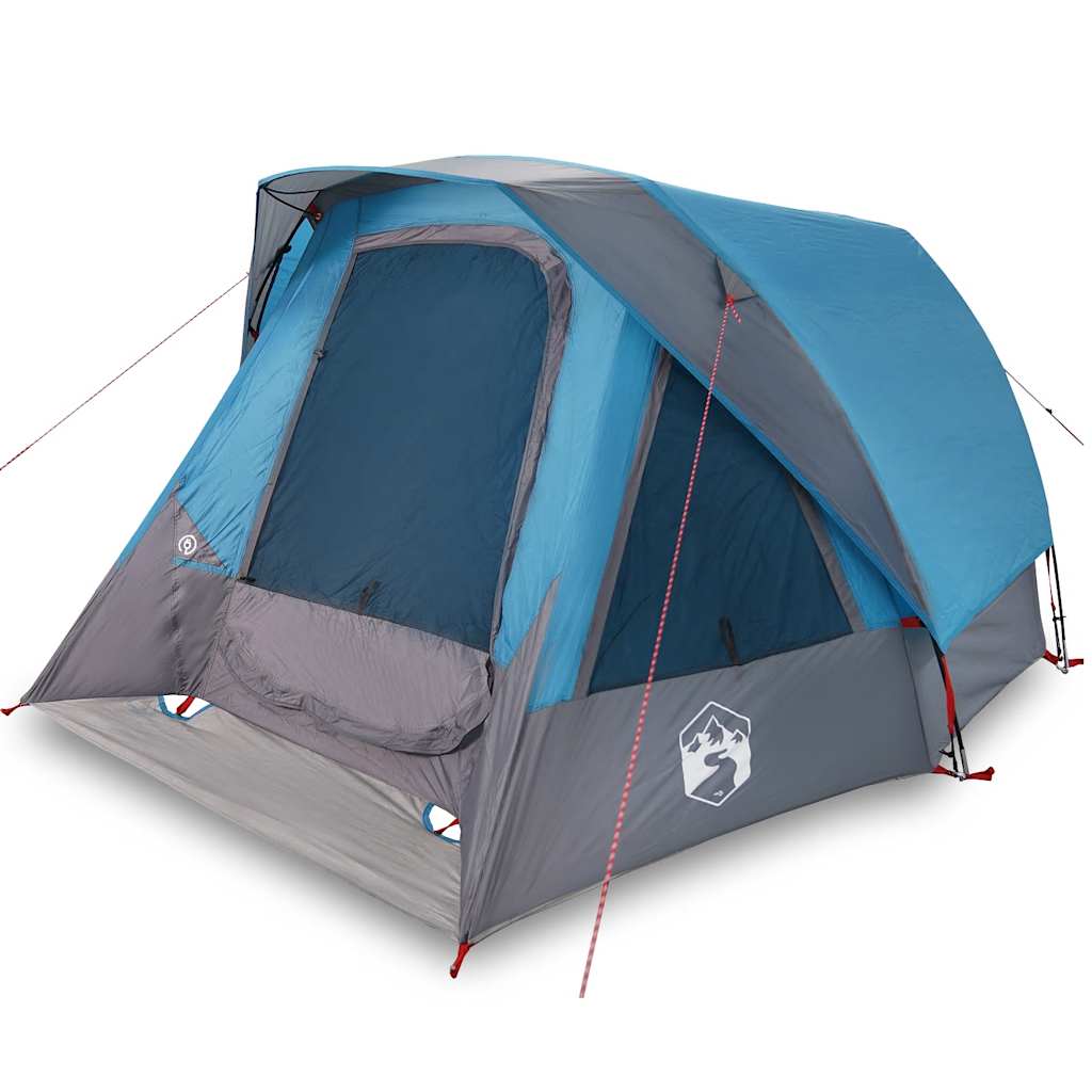 Campingzelt 4 Personen Grün Wasserdicht