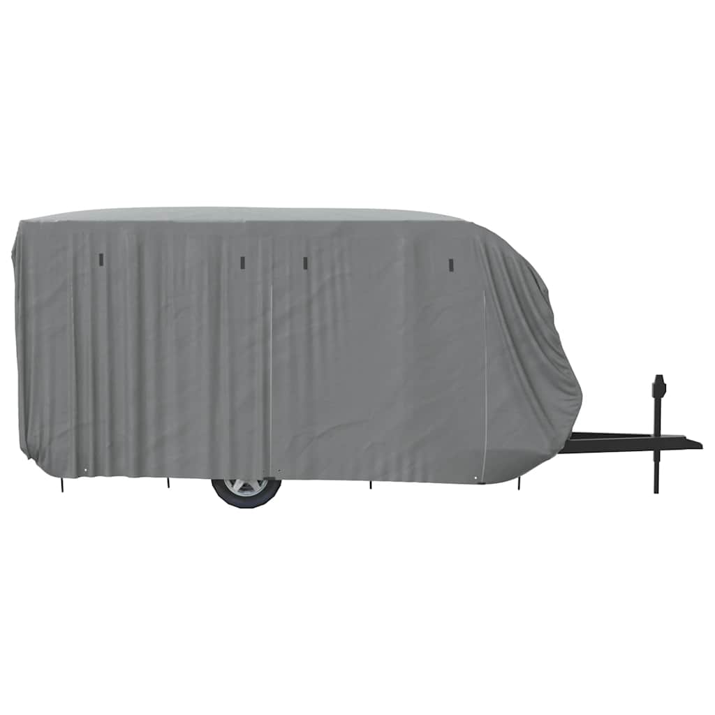 Schutzhülle für Wohnwagen Grau 460x250x220 cm Vliesstoff