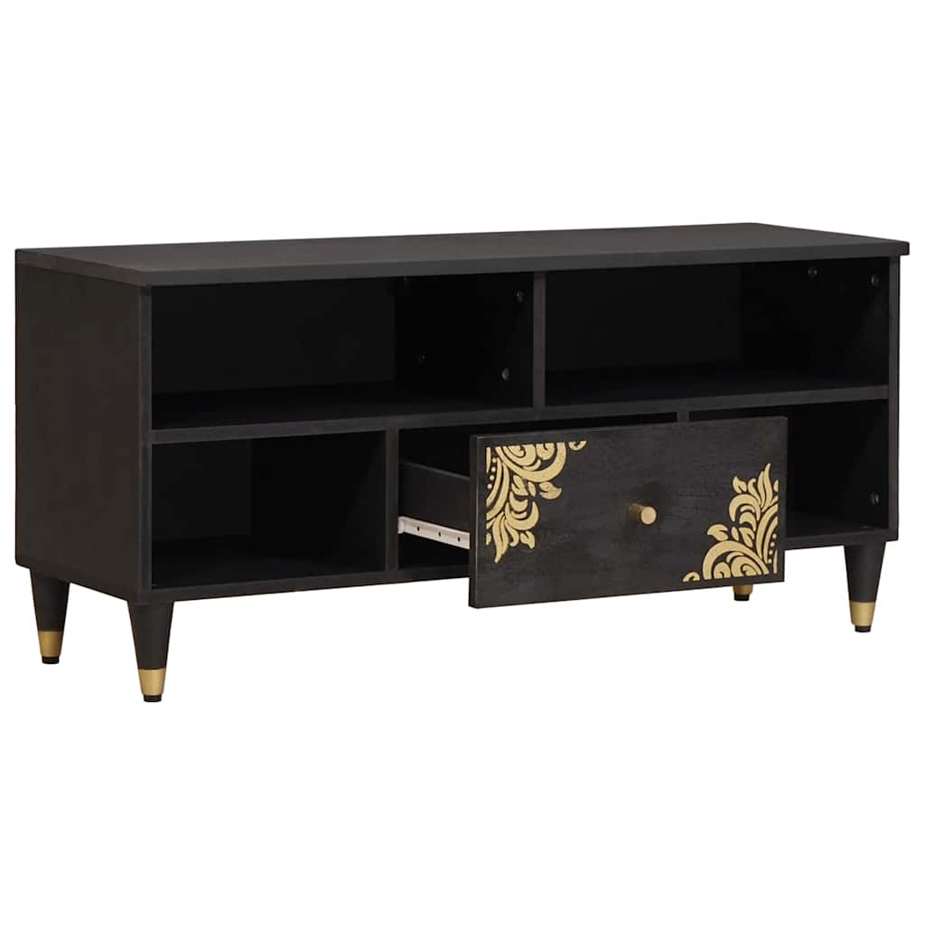 TV-Schränk Honigbraun 100 x 33 x 46 cm Massivholz Mango