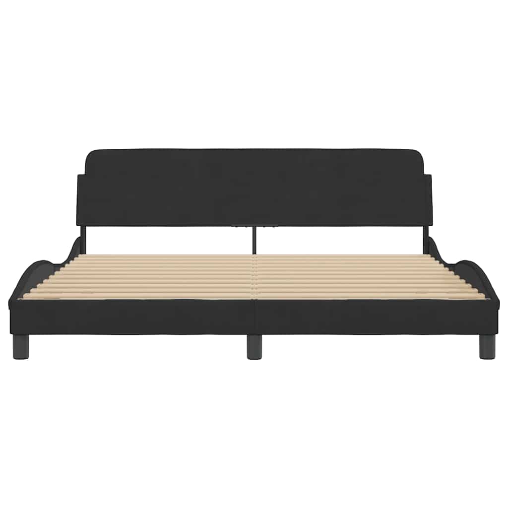 Bettgestell "Dover" Hellgrau 80x200 cm Samt
