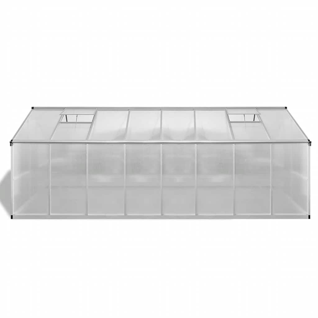 Gewächshaus Aluminium 302x190x195 cm 11,19 m³