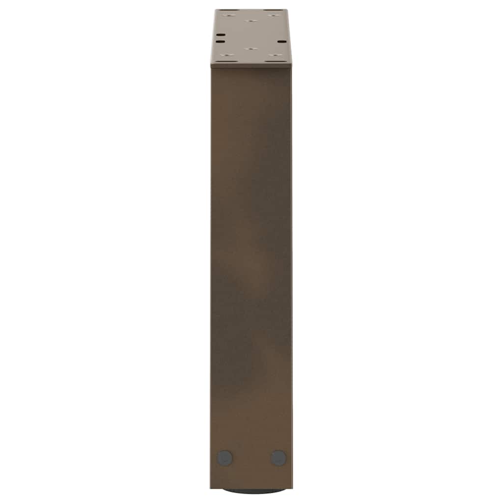 Couchtischbeine V-Form 2 Stück Schwarz 30x(30-31,3) cm Stahl
