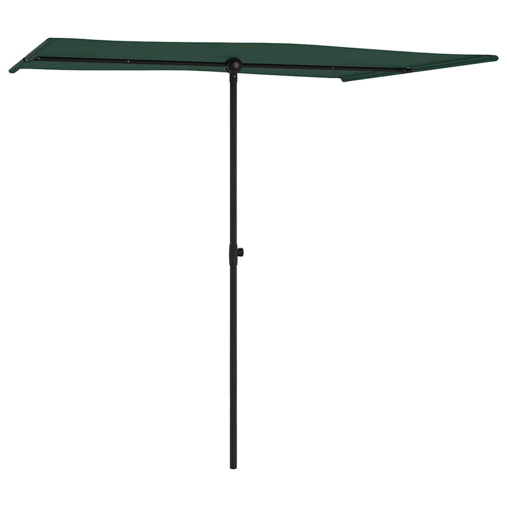 Sonnenschirm mit Aluminium-Mast 180x110 cm Bordeauxrot