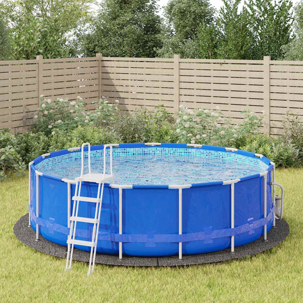Bodenfolie für Pools Schwarz Ø 244 cm Vliesstoff