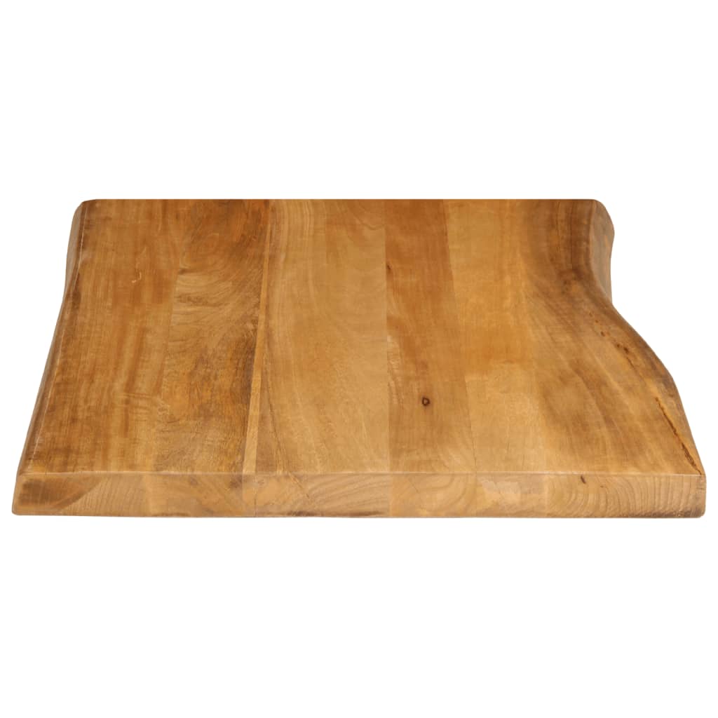 Tischplatte 40x40x2,5 cm Rechteckig Massivholz Akazie Baumkante