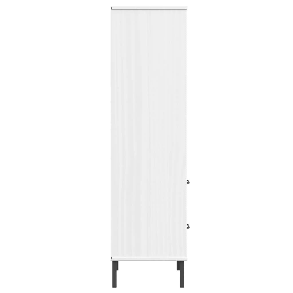 Bücherregal OSLO 2 Schubladen Braun 60x35x128,5 cm Massivholz