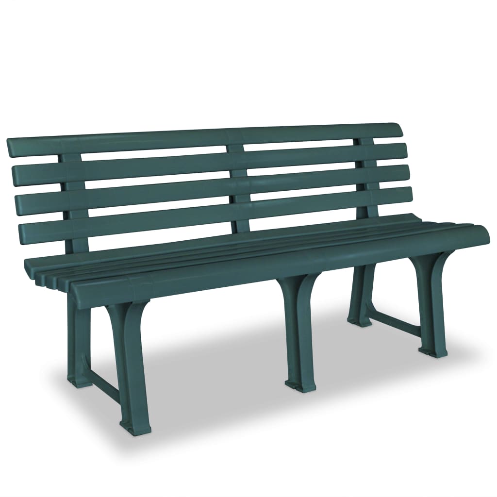 Gartenbank 145,5 cm Kunststoff Weiß