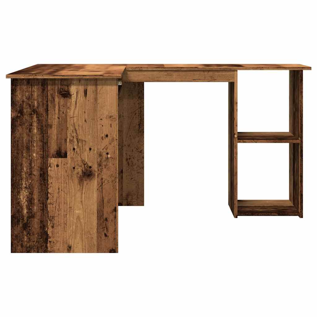 Eckschreibtisch in L-Form Weiß 120x140x75 cm Holzwerkstoff