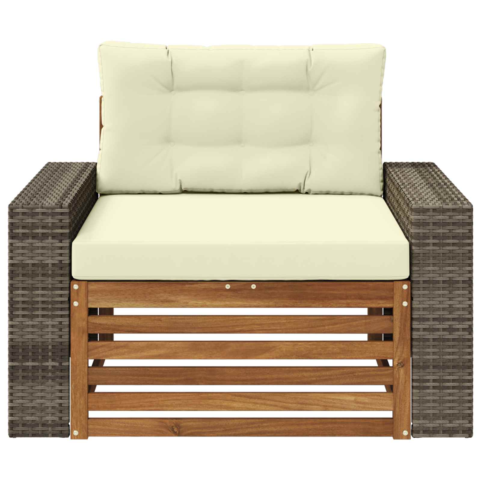 2 Stück Outdoor-Sofa Natur