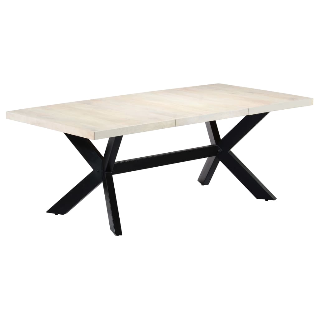Esstisch Massivholz Mango und Stahlgestell 180 cm