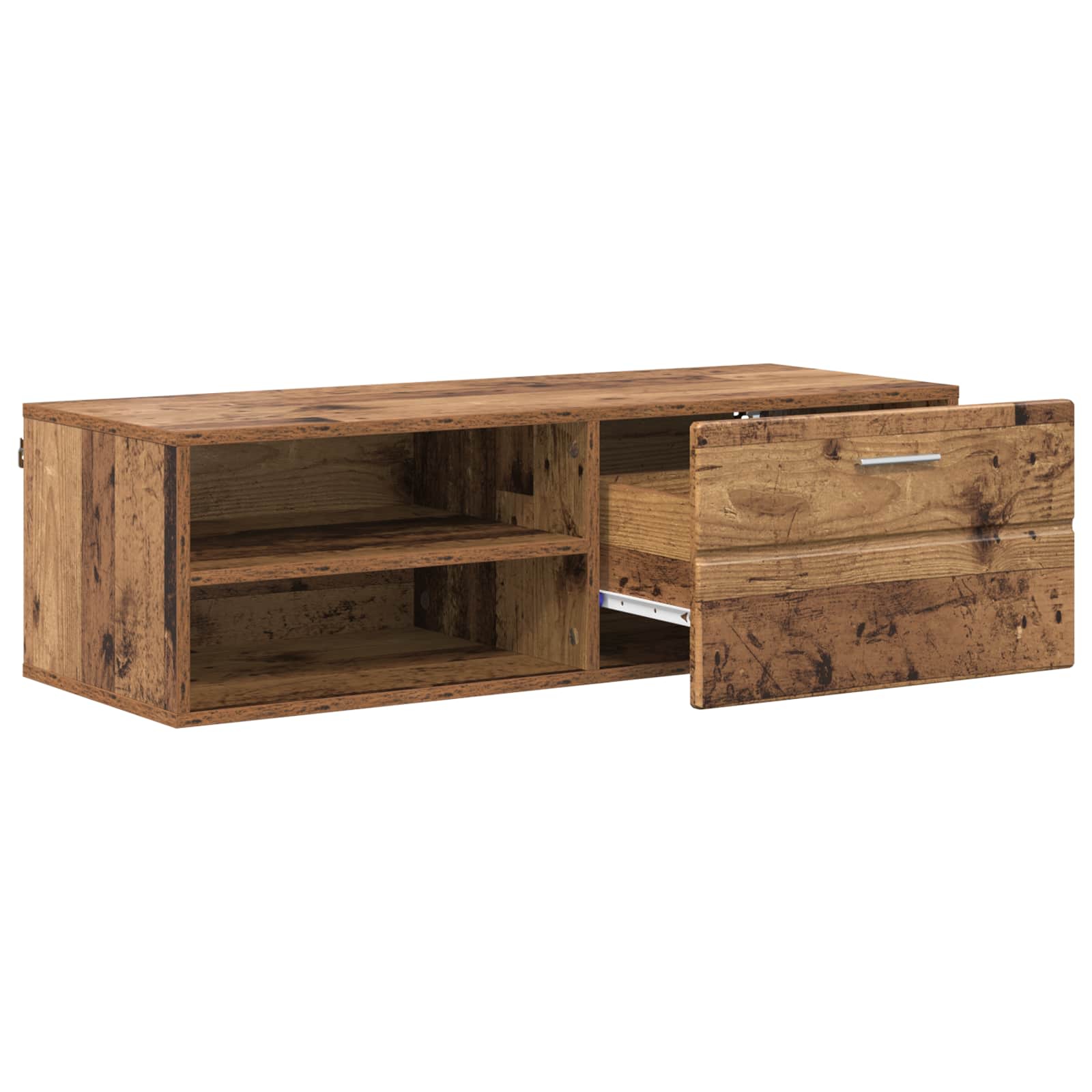 Highboard mit Regal FLORIN Weiß 60 x 35 x 182 cm Holzwerkstoff