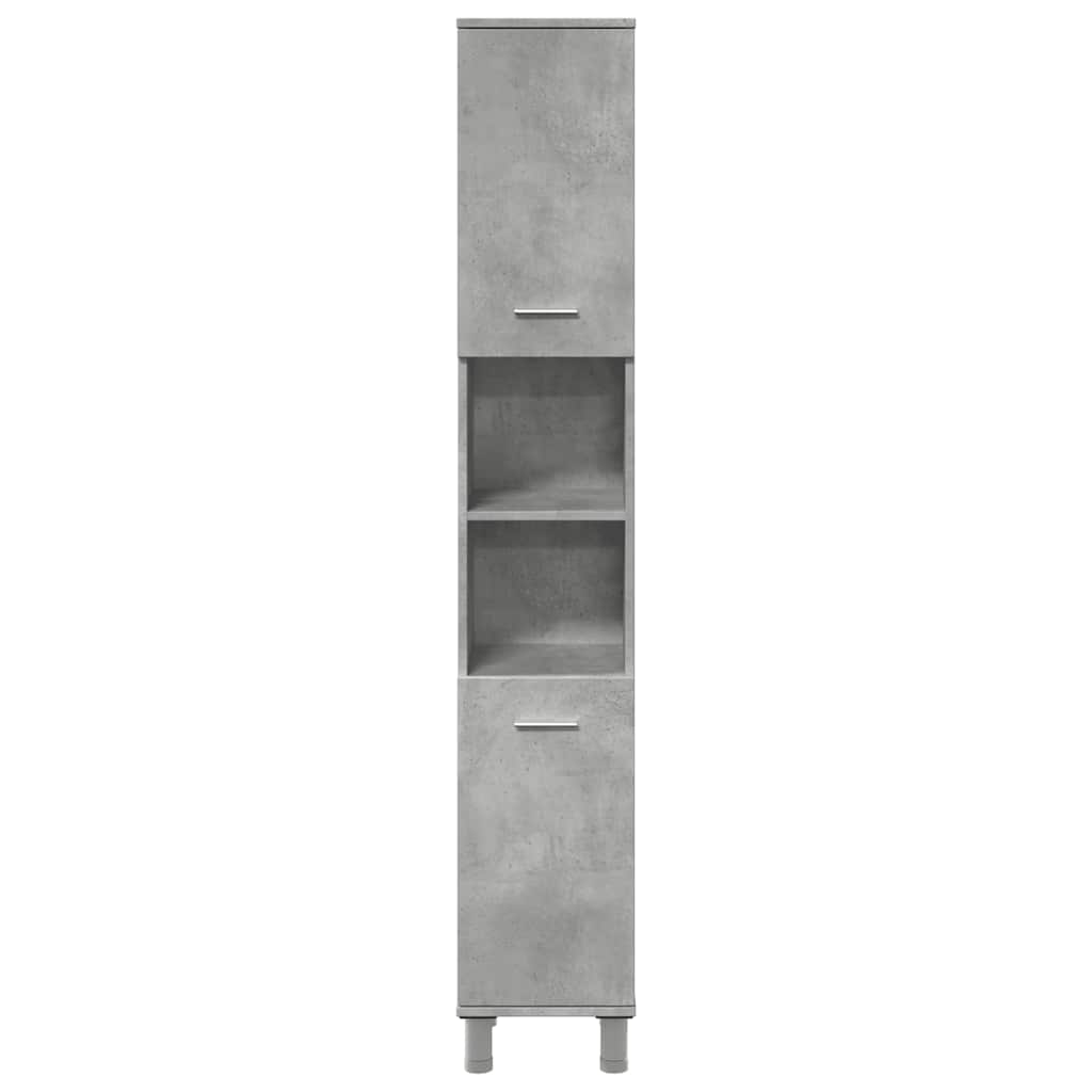 Badezimmerschrank Weiß 30x30x179 cm Holzwerkstoff