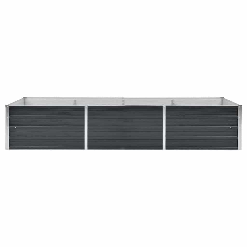 Hochbeet Anthrazit 160 x 80 x 77 cm Verzinkter Stahl
