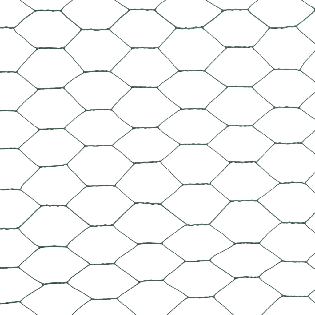 Drahtzaun mit PVC-Beschichtung 25x0,75 m Grün