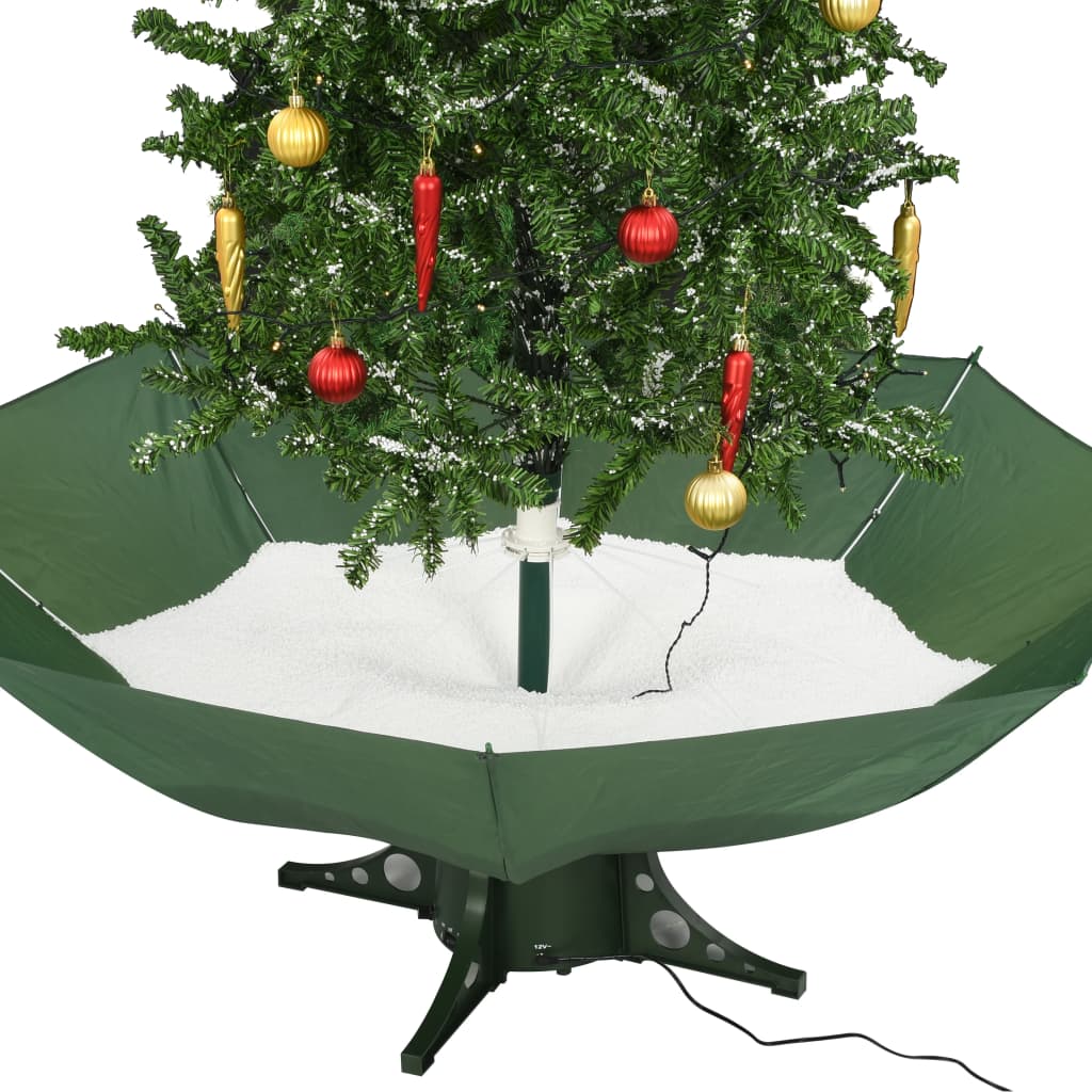 Schneiender Weihnachtsbaum mit Schirmfuß Grün 75 cm