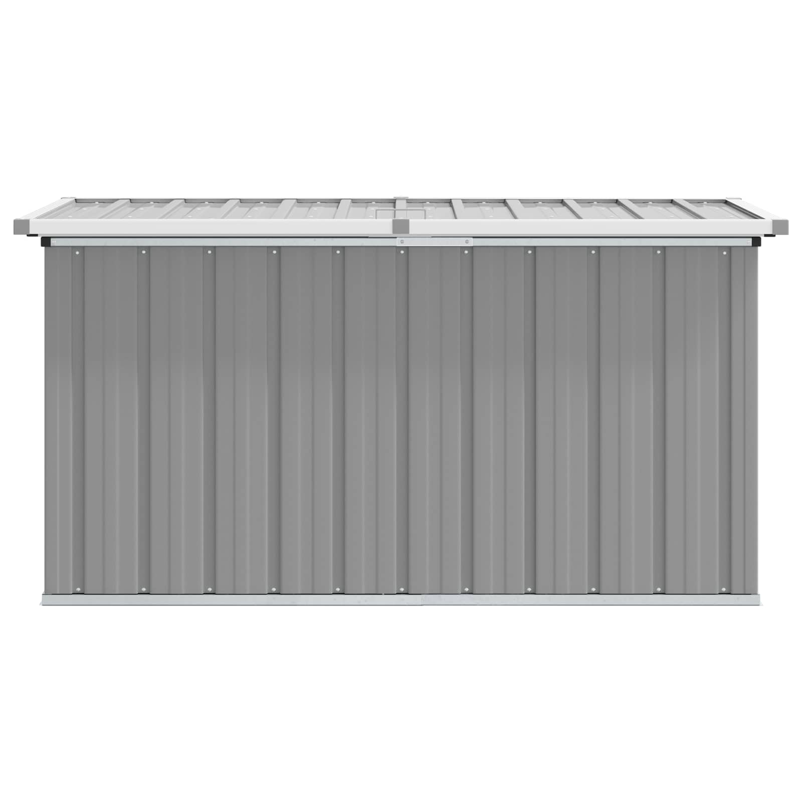 Außenlagerbox Holz 109 x 67 x 65 cm Verzinkter Stahl