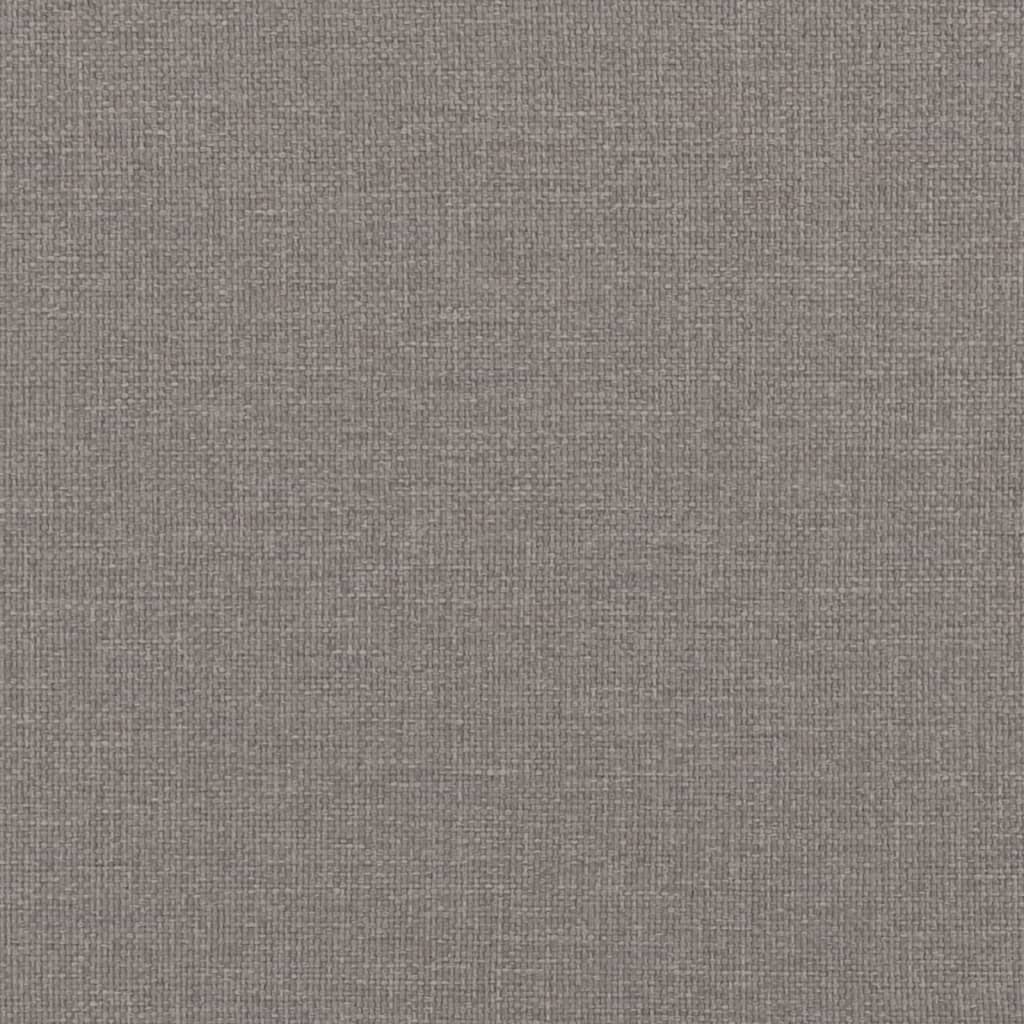 3-tlg. Sofagarnitur mit Kissen Creme Stoff