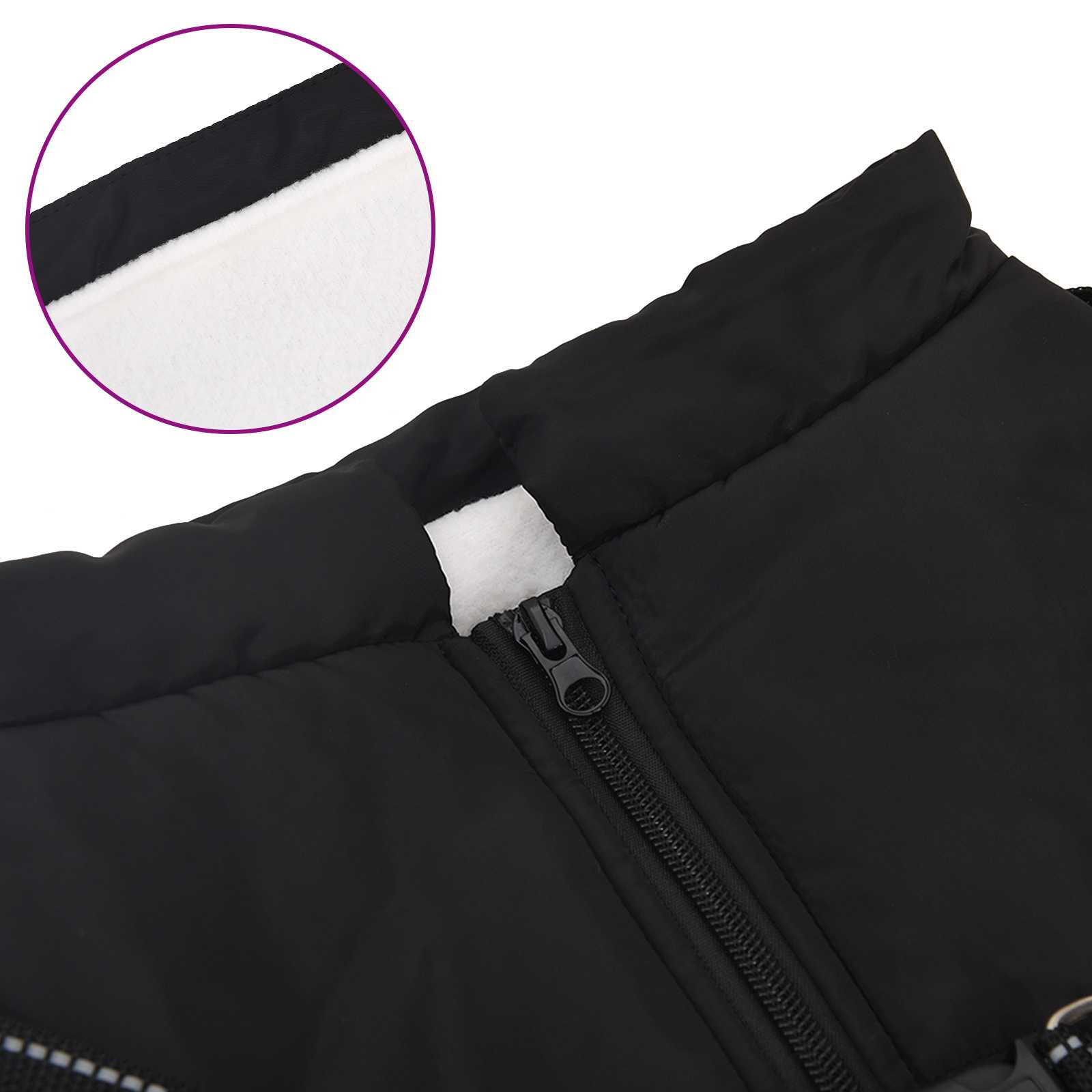 Hundemantel Rot L24 Fleece und Polyester