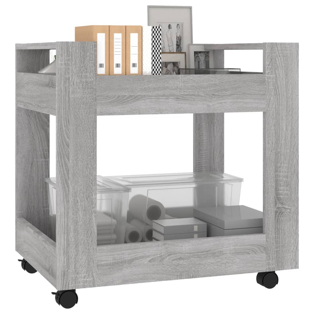 Bürowagen Weiß 60x45x60 cm Holzwerkstoff
