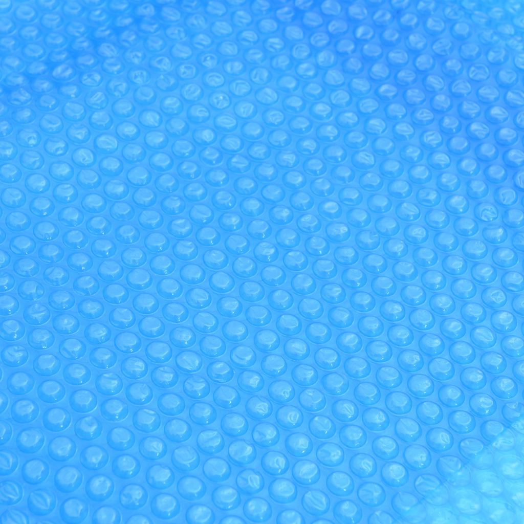 Solar Poolabdeckung Hochwertig Ø 210 cm 200 μm Rund PE Schwarz
