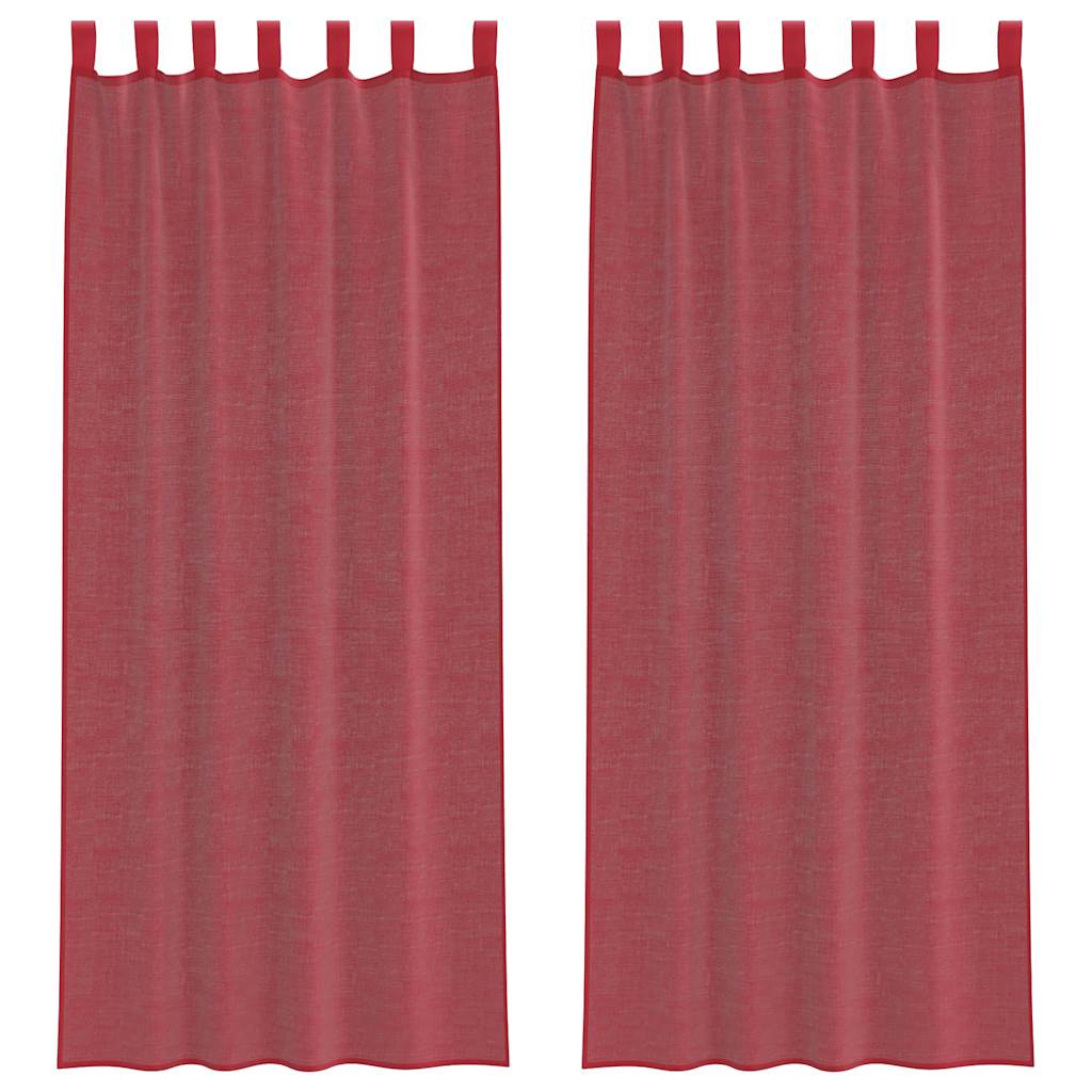 Voile Vorhänge mit Ösen 2 Stk. Apfelgrün 140x140 cm