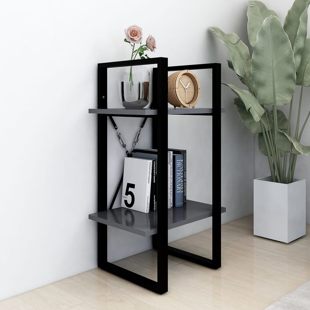 Bücherregal 2 Fächer Weiß 40x30x70 cm Holzwerkstoff