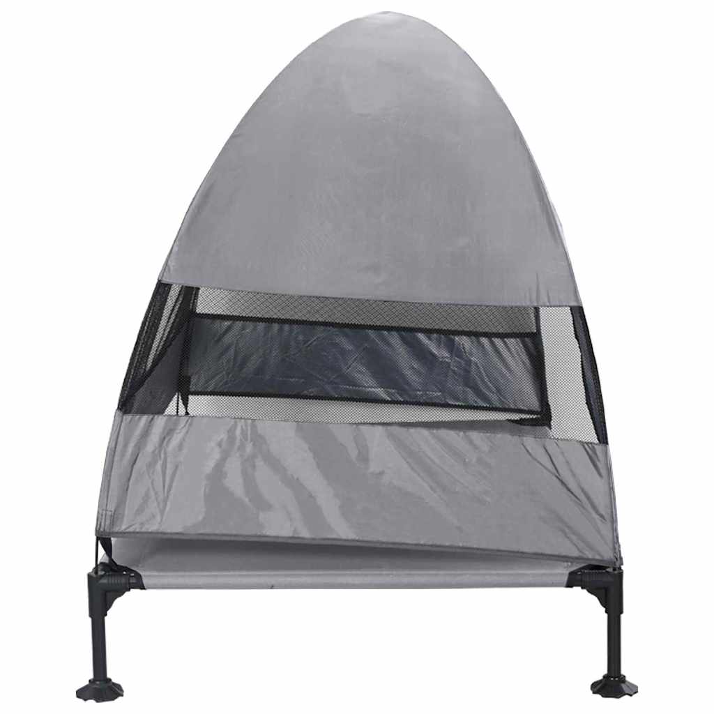 Hochgelegtes Hundebett Hellgrau 127 x 81 x 108 cm