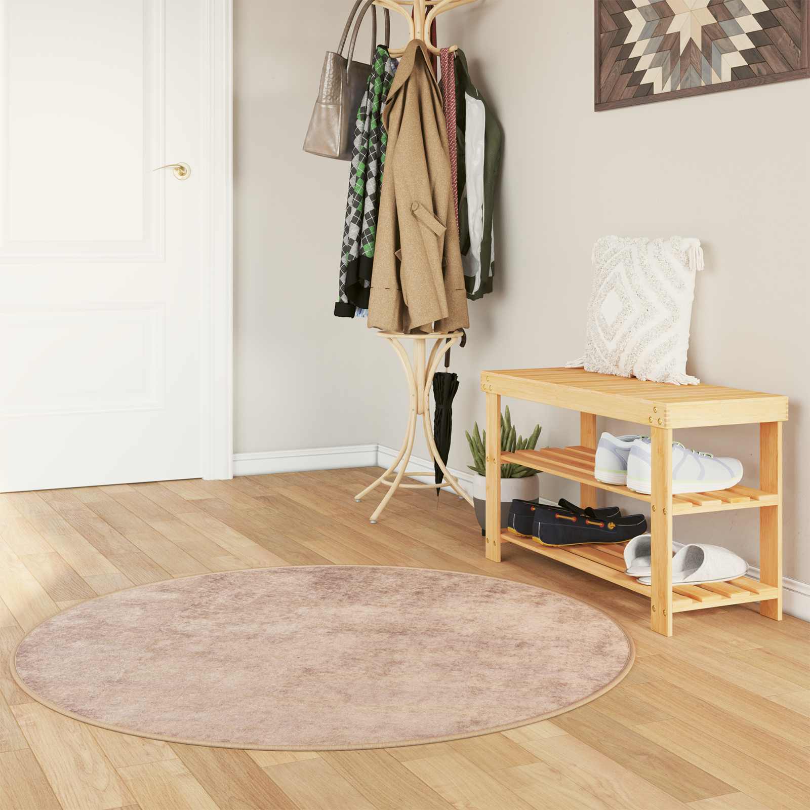 Teppich Waschbar Mehrfarbig 160x230 cm