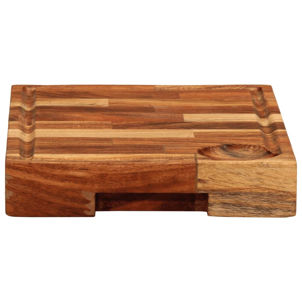 Schneidebrett 42x30x4 cm Massivholz Akazie
