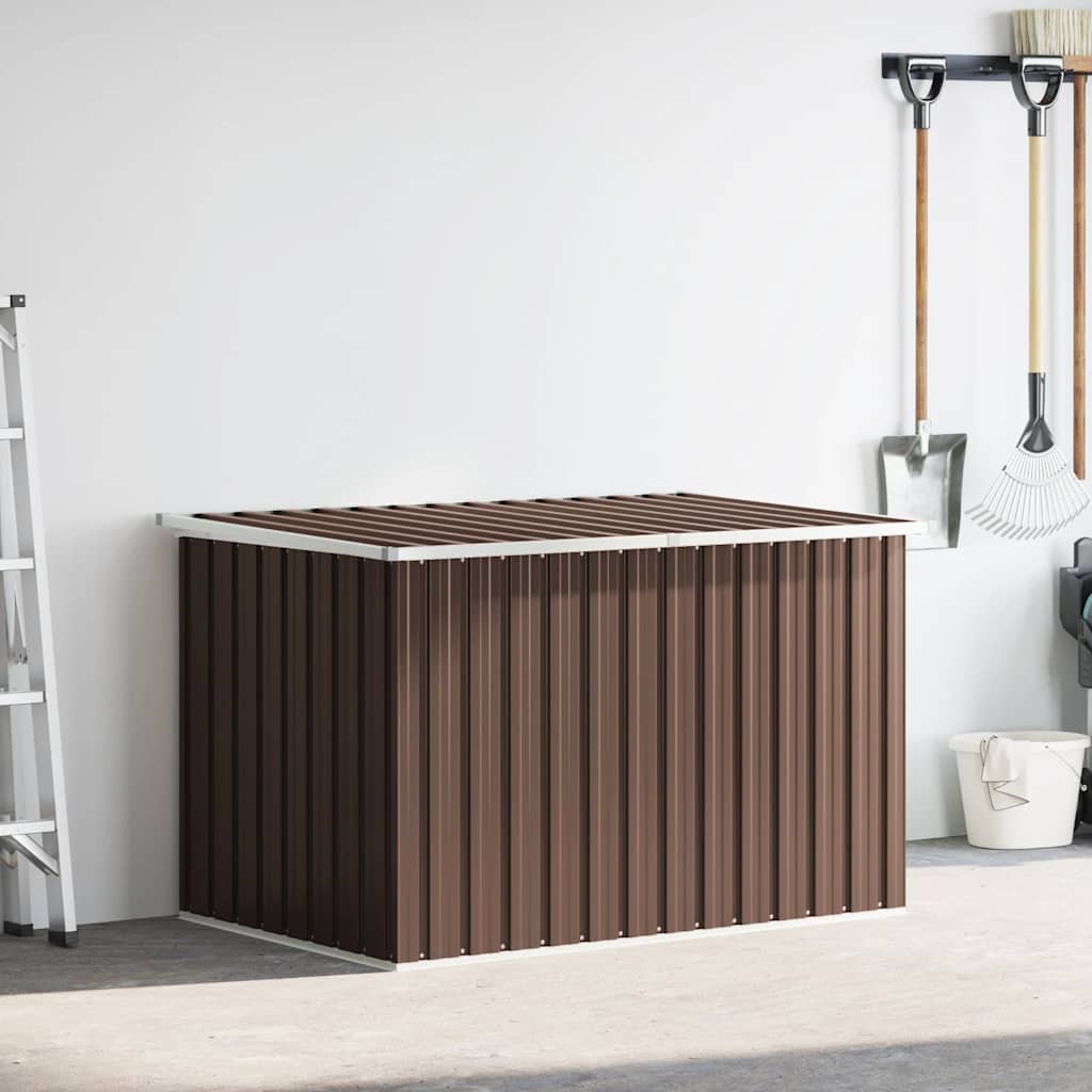 Außenlagerbox Holz 109 x 67 x 65 cm Verzinkter Stahl
