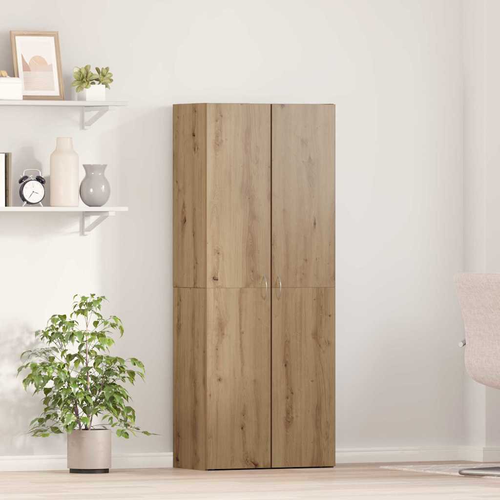 Aktenschrank Weiß 60x32x153 cm Holzwerkstoff
