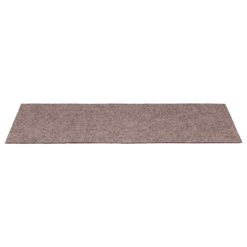 Stufenmatten Selbstklebend 15 Stk. 65x21x4 cm Hellbraun Rechteckiger Rand