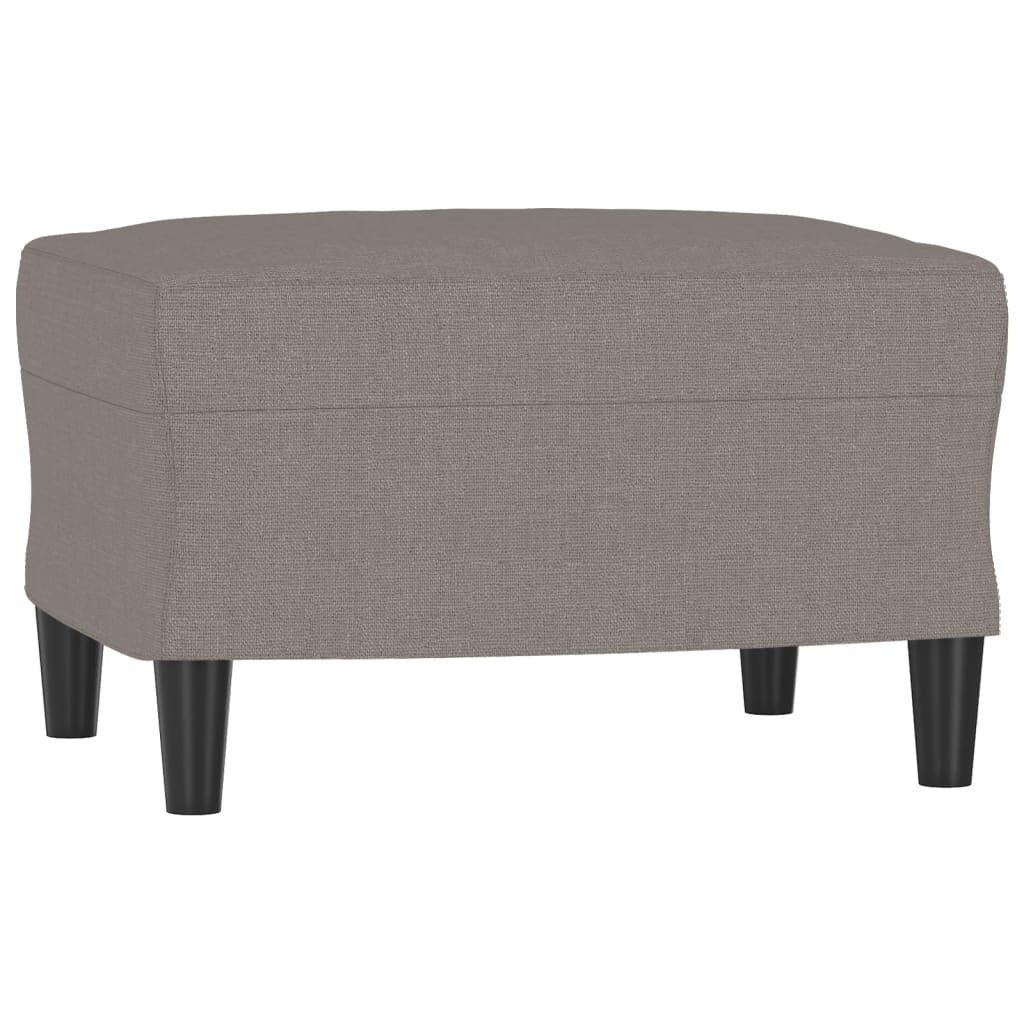 Fußhocker Hellgrau 60x50x41 cm Stoff
