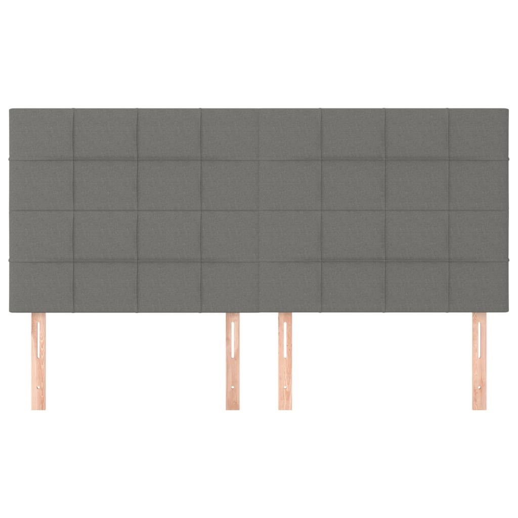 Kopfteil Hellgrau 80x5x118/128 cm Stoff