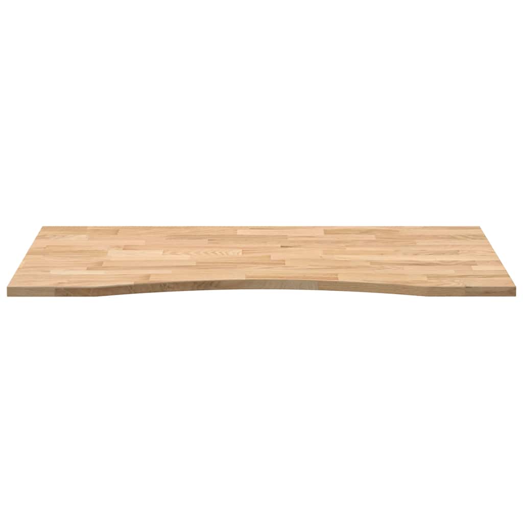 Schreibtischplatte Unbehandelt 80x50x2,5 cm Massivholz Eiche