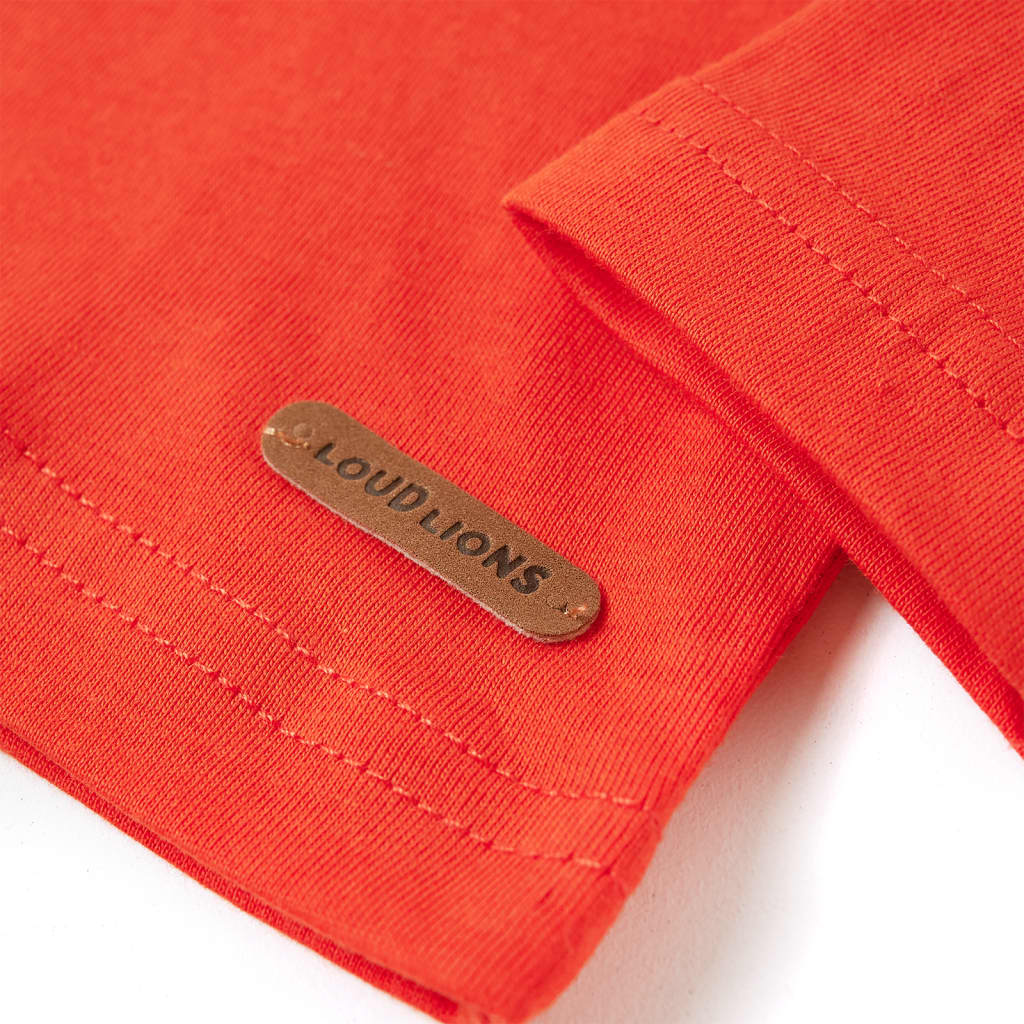 Kinder-Langarmshirt Hellorange 104