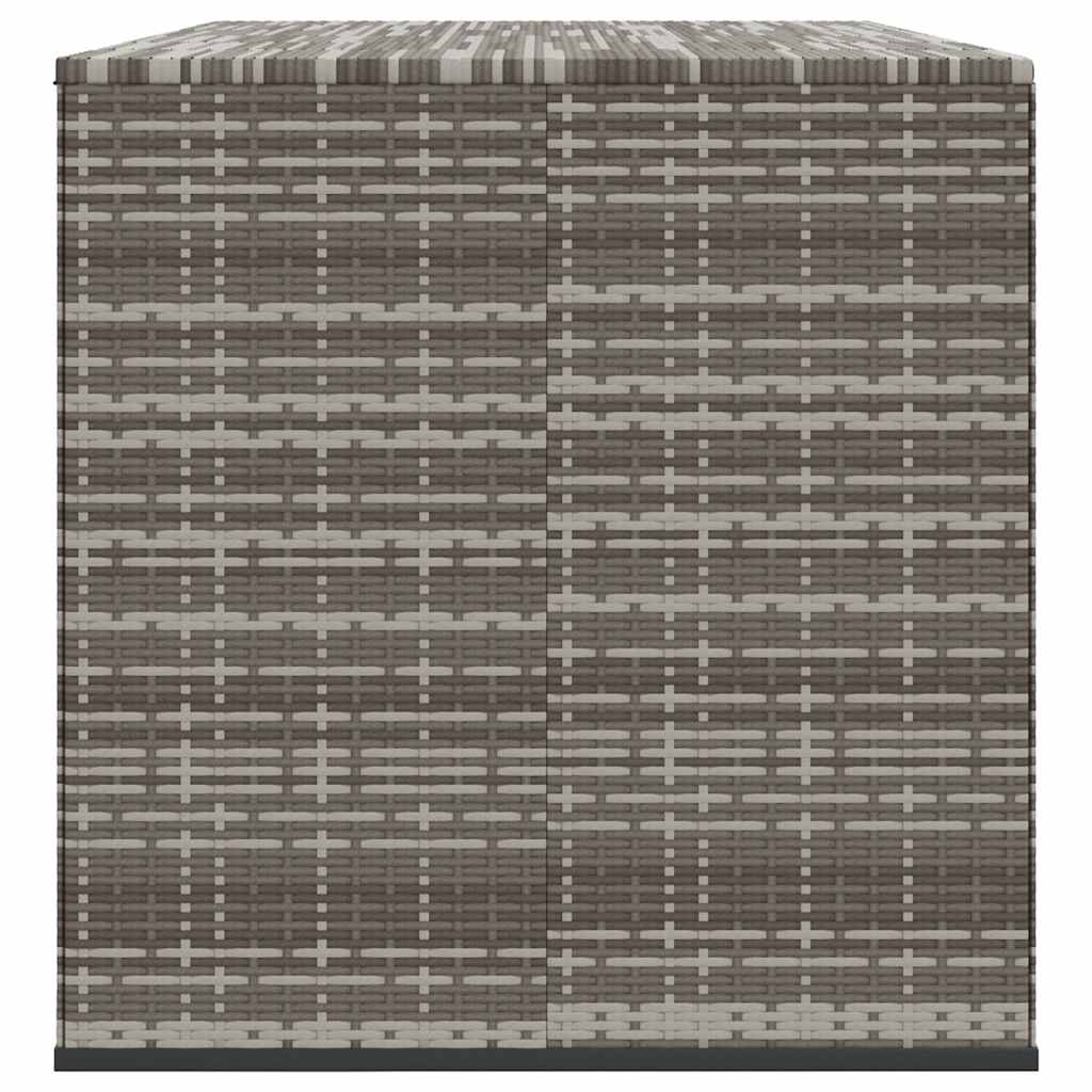 Garten-Kissenbox PE Rattan 100x49x103,5 cm Schwarz